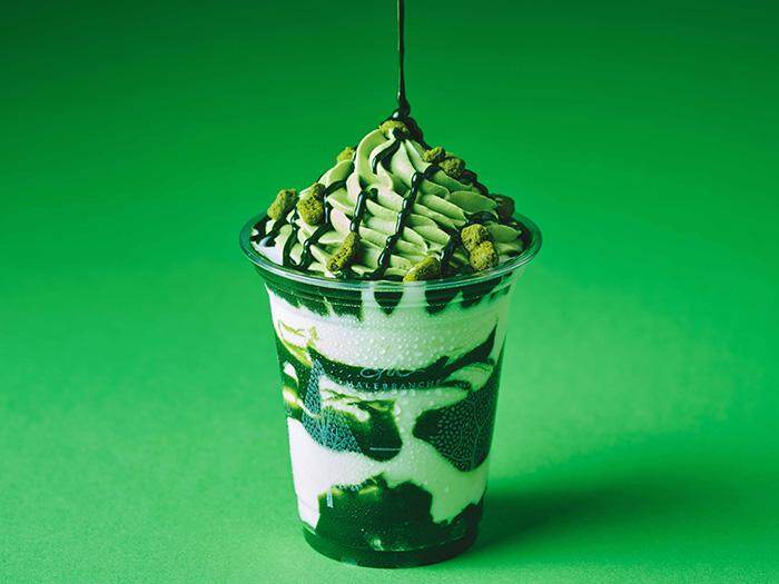 「マールのお濃茶ミルクフラッペ」990円 