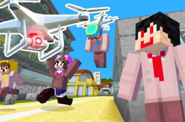 ドローン先生vs逃亡生徒【ぷちひな×いんく×たま】