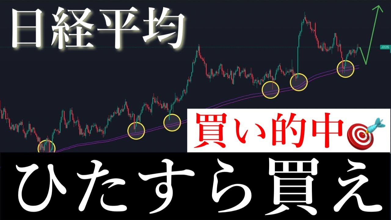 🎯ロング的中🎯ここからはひたすら買え。日経平均株価/Ni225