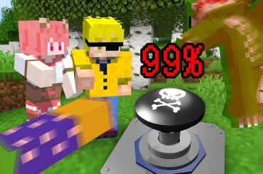 押したら"99%"の確率で⭕️ぬ！？命のボタン【マインクラフト】