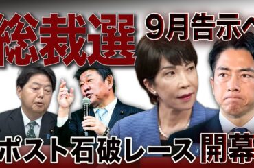 自民党総裁選、9月告示へ🔥石破退陣確定で総裁レース開幕！序盤攻防の見所を徹底解説