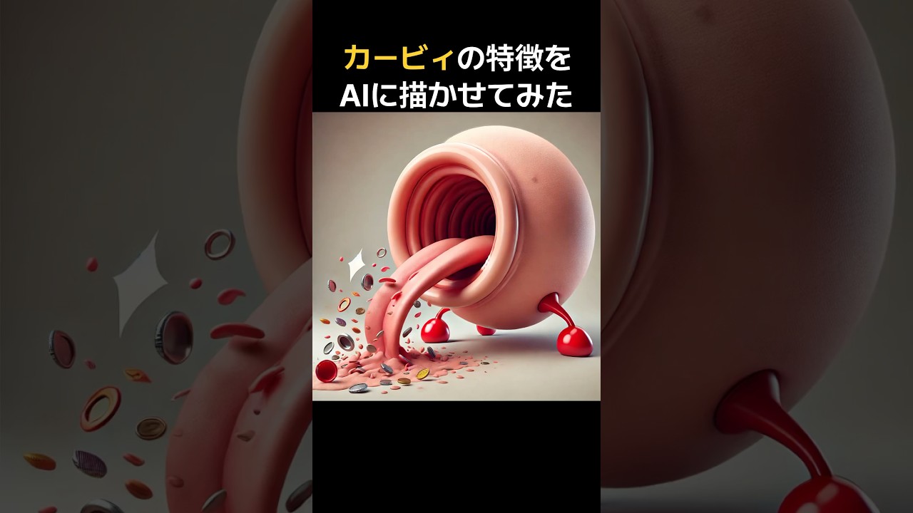 カービィをAIに描かせたら激ヤバ生物出来た【星のカービィ】#shorts #スマブラ #カービィ