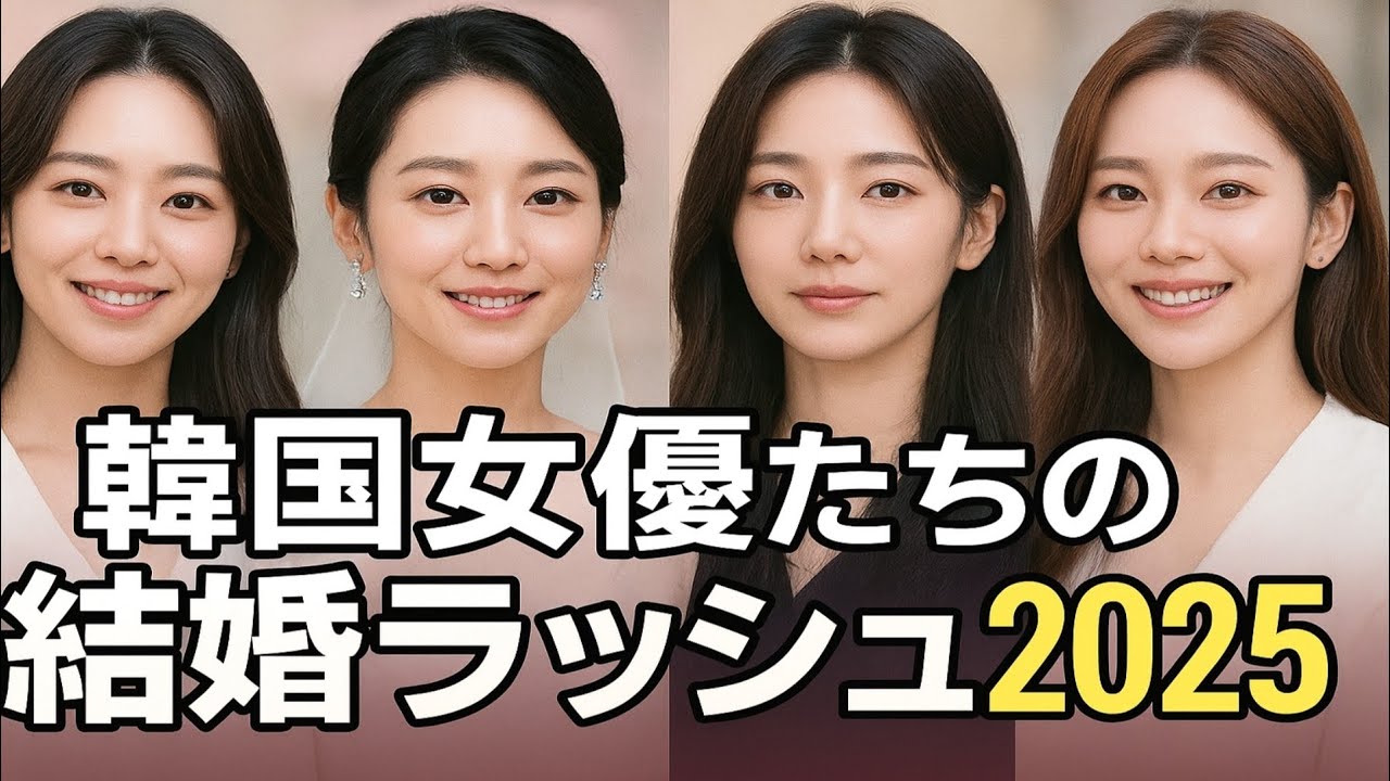 💍2025年ついに発表!韓国トップ女優たちの極秘結婚ラッシュ💐#Kdrama #Marriage