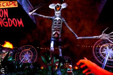 【4人実況】絶望遊園地から脱出するために友人を裏切らないといけないホラーゲーム『 Escape Toon Kingdom 』