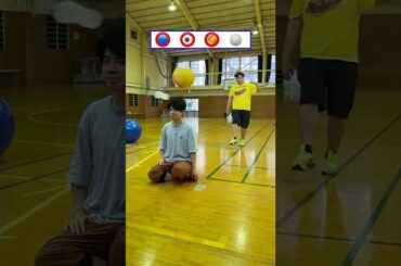 ターゲットにボールを当てろ🔵⚽️🏈🏐