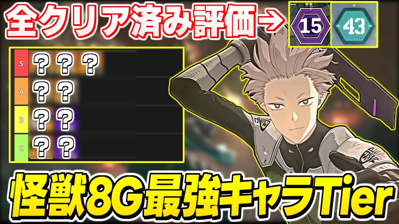 【怪獣8号】全クリア勢が評価する!怪獣8号 THE GAME の最強&リセマラキャラランキングを理由と共に徹底解説/新規・初心者向け【怪獣8号 THE GAME】