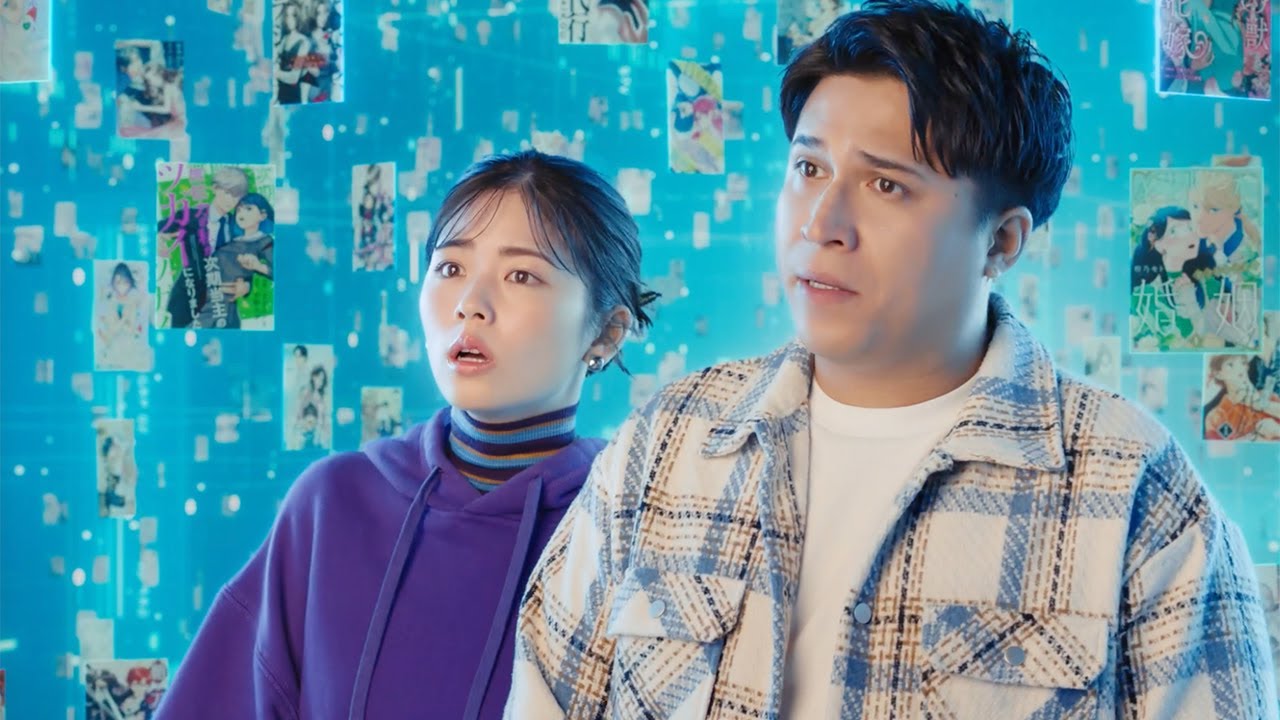 小芝風花&木村昴、かぶりもの姿のハライチ澤部にツッコミ!? 「コミックシーモア」新CM「3人のマンガ好き 無料なや~つ」編