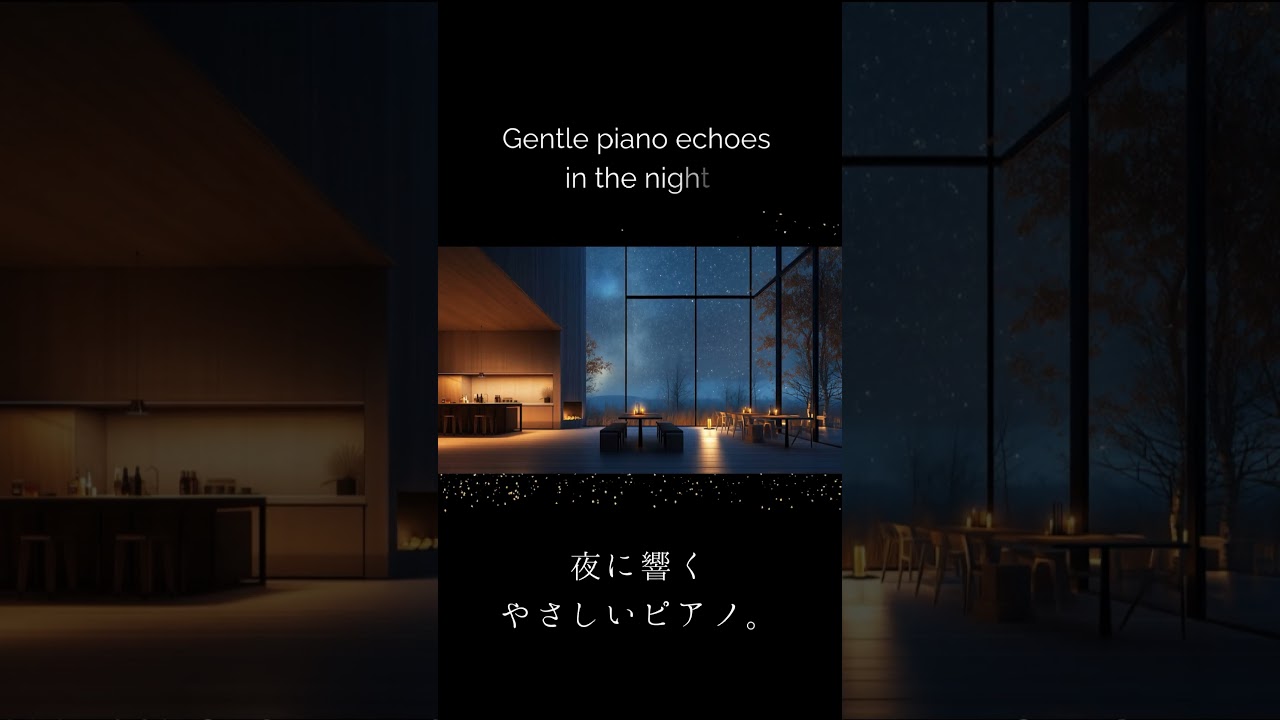 【夜のピアノBGM】星降る森のラウンジ|安眠・リラックス・快眠サポート