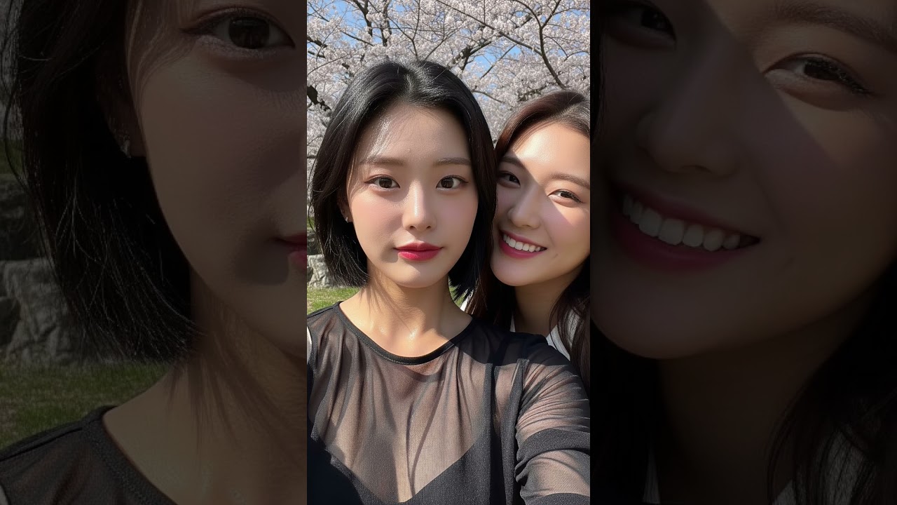 美女と桜🌸 #花見 #美少女