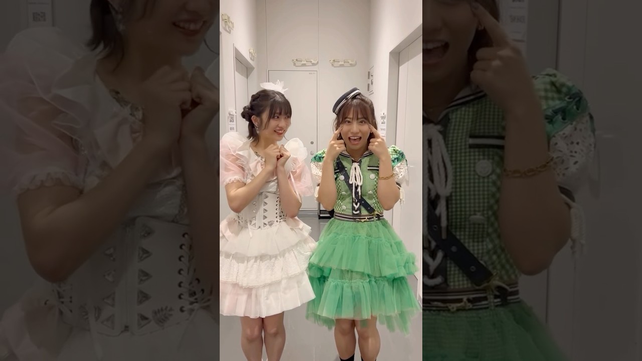 ひとみちゃんと💚 #TEAMSHACHI #坂本遥奈 #東京女子流 #新井ひとみ