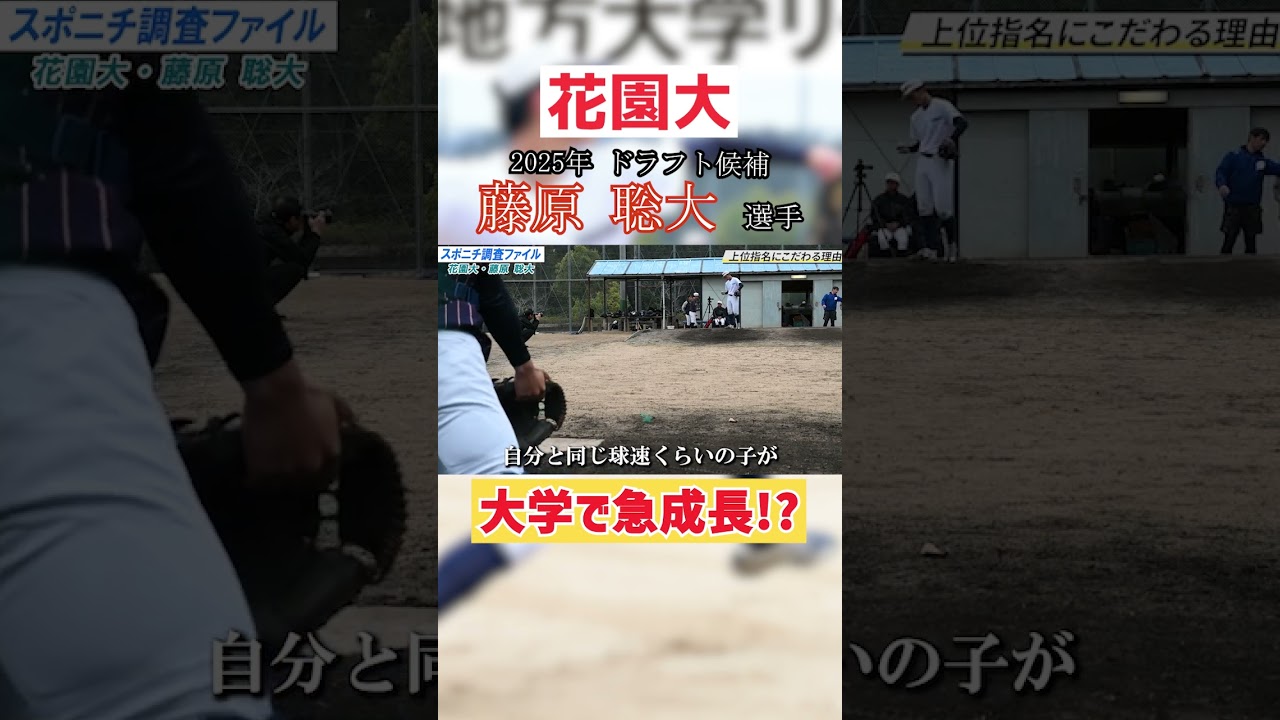 【ドラフト指名候補】花園大・藤原 聡大選手