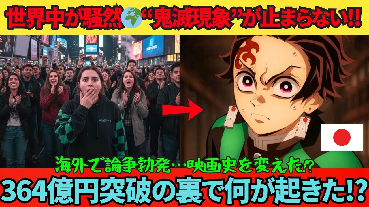 【海外の反応】まさかの364億円突破!?「鬼滅の刃」無限城編、観客2511万人が熱狂した“衝撃の理由”とは?ファンとメディアの反応が真逆!#無限城編 #鬼滅の刃 #海外の反応