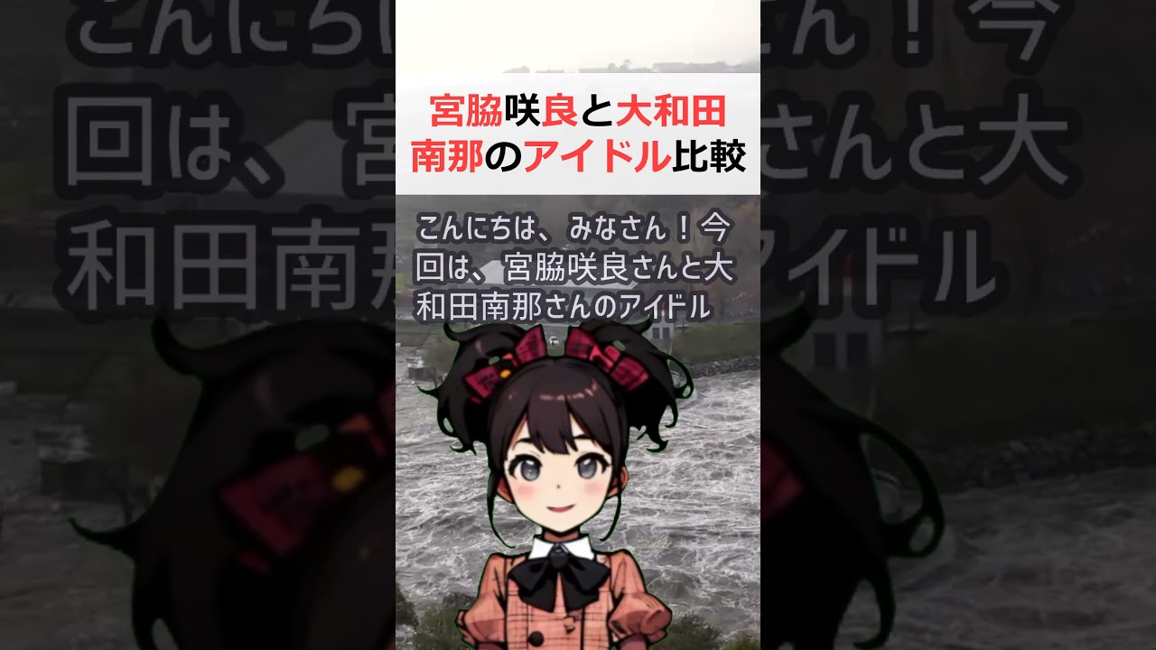 宮脇咲良と大和田南那のアイドル比較!専門知識で魅力を解説文章:こんにち… #shorts 5