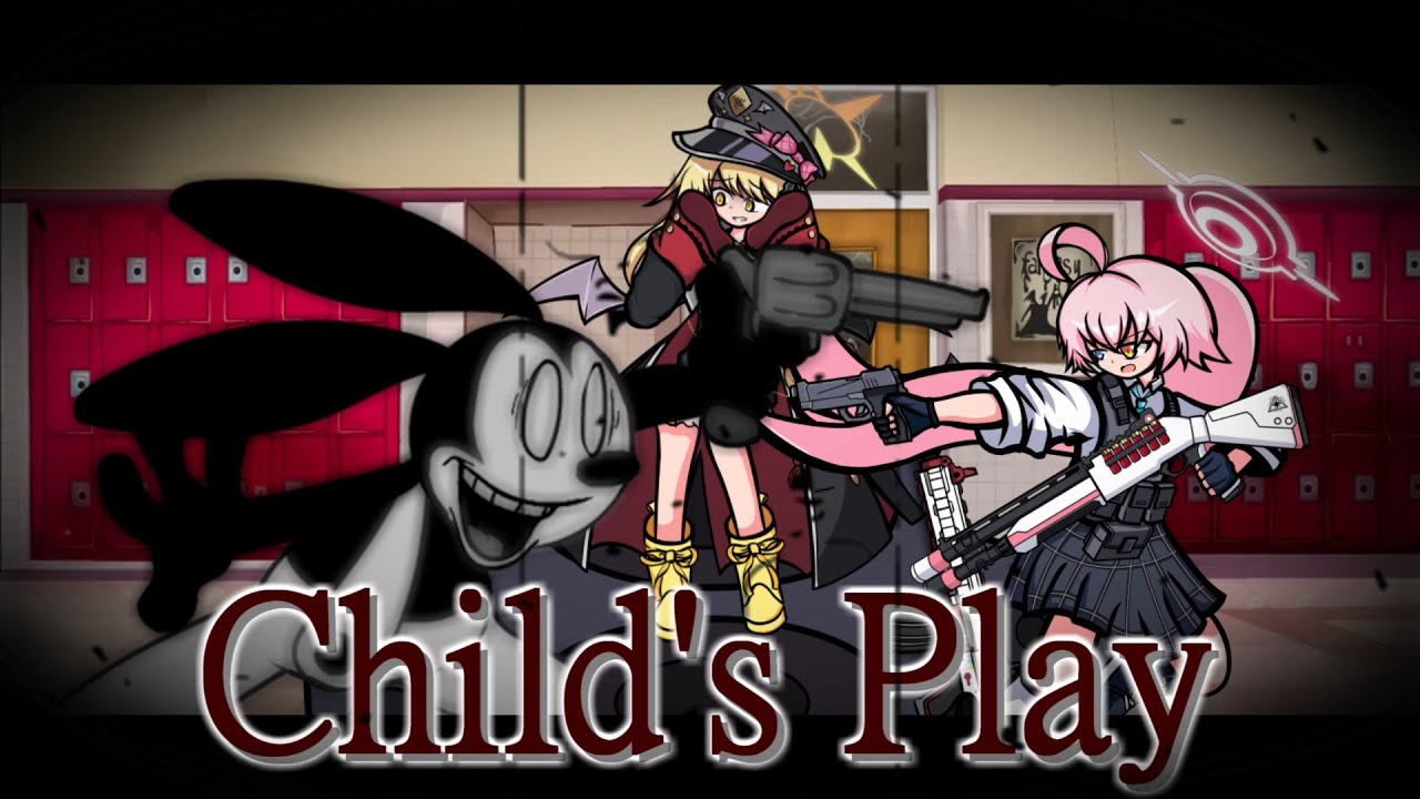 【FNF】Child’s Play but Oswald and Hoshino(Battle) sings it【Blue Archive / ブルアカ】