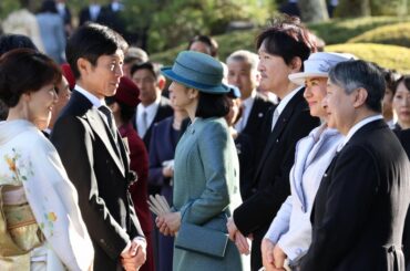 秋の園遊会 両陛下から競走馬の名前次々 招待の武豊さんも驚き - 毎日新聞