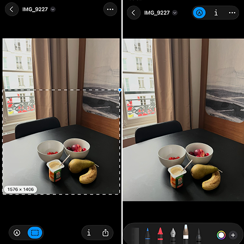 「iOS 26」搭載のiPhone「プレビュー」アプリ操作画面