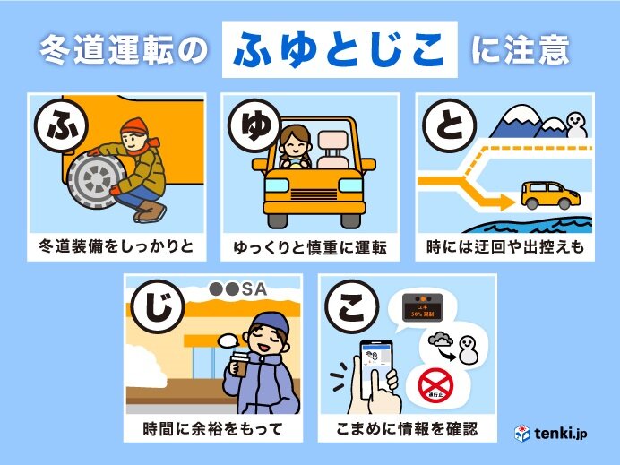 冬の運転の注意ポイント