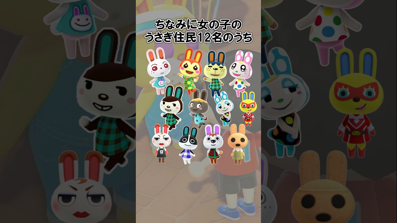 うさぎ住民全員知りたい!@ほのげ #あつ森