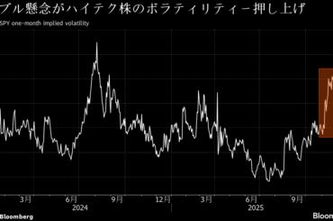 米オプション市場に懸念拡大の兆候－S&P500種が6月以来の週間変動幅 - Bloomberg