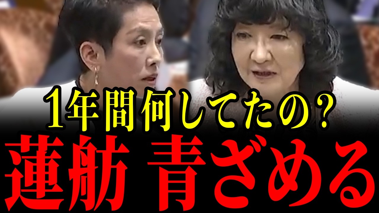 【片山さつき vs 蓮舫】なんの成果もあげていない蓮舫議員を片山さつきが徹底追及…必死に言い訳するも全て論破されて青ざめる瞬間…あまりの無双状態に国会が騒然…【片山財務大臣】
