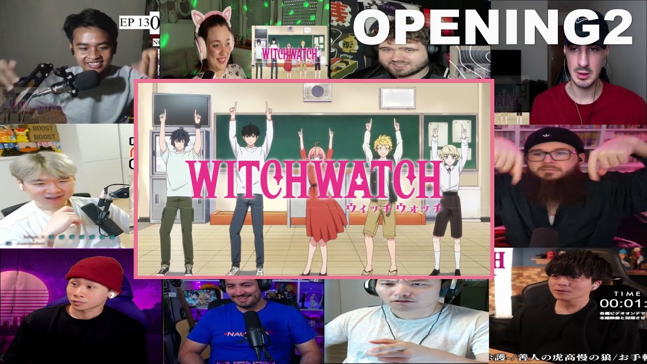 ウィッチウォッチ 第2クール オープニング リアクション | Witch Watch Opening2 Reaction Mashup