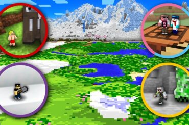体力と手持ちが共有の世界で全員合流するまで終われません！ミニミニ編【マイクラ】