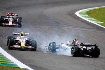 リアム・ローソン（レーシングブルズ）とオリバー・ベアマン（ハース）が接触