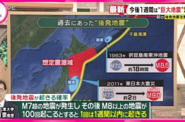 【青森で震度６強】初の「後発地震注意情報」 今後１週間は“巨大地震”注意　三重・鳥羽のカキ養殖も…不安