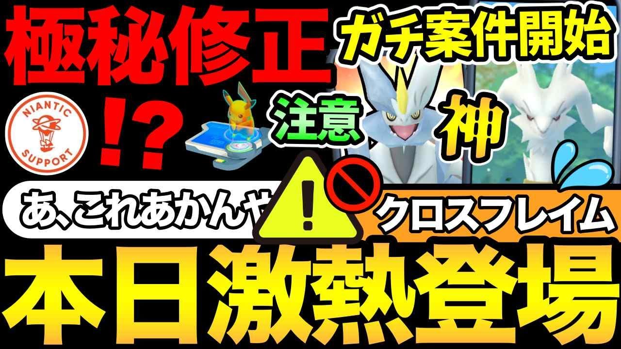 GOフェス情報のサイレント修正!?サプライズボーナスは…あああ!今日からガチ案件レシラム登場!合体キュレムの勘違いは注意して!【 ポケモンGO 】【 GOバトルリーグ 】【 GBL 】【 】