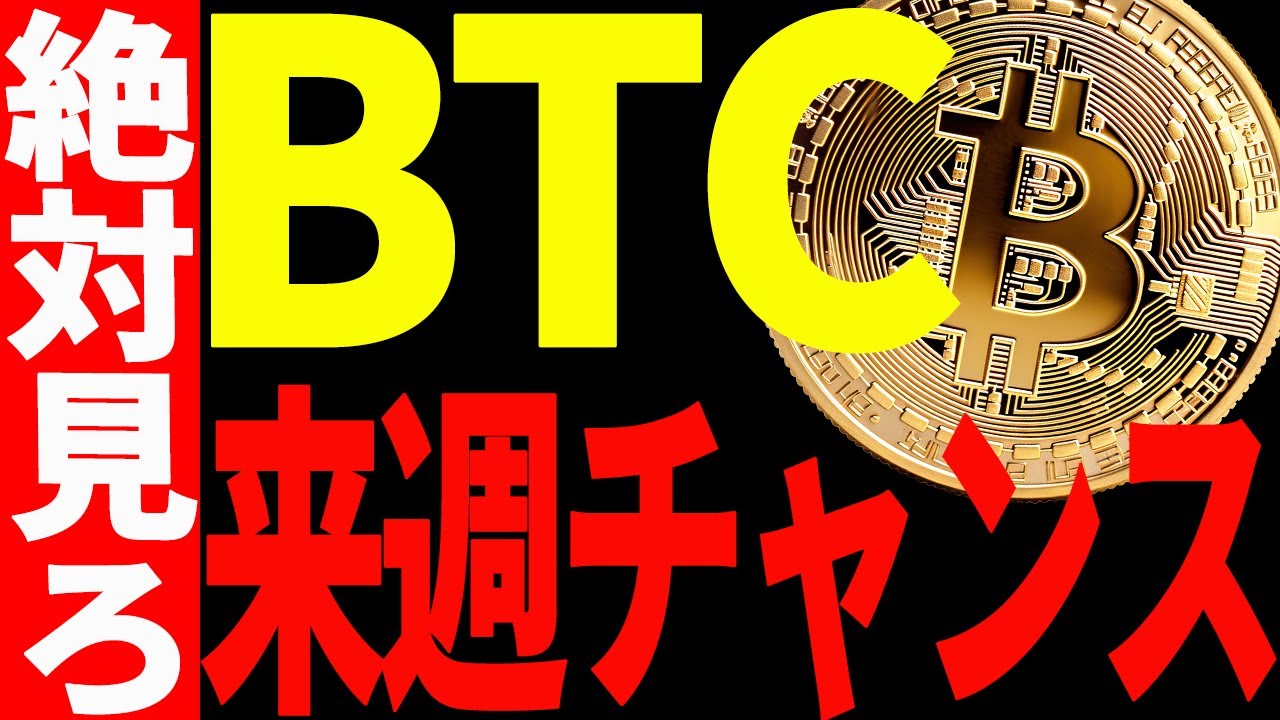 ビットコインに来週大チャンス到来⁉大至急見て備えてください!【仮想通貨】