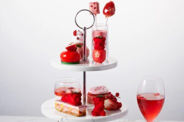 ルワンジュ東京の国産苺アフタヌーンティー、真っ赤なテディベア＆“バラ香る”苺ミルフィーユなど - ファッションプレス