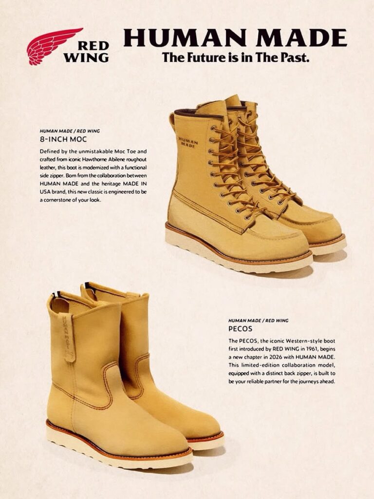 RED WING x HUMAN MADE コラボコレクションが国内1月3日より発売 RED WING x HUMAN MADE コラボコレクションが国内1月3日より発売