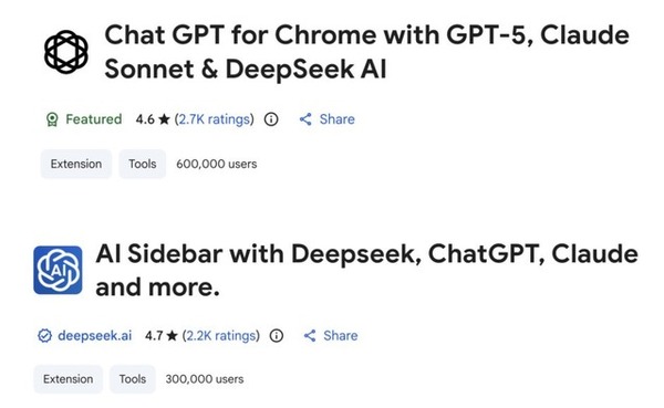 ChatGPTとの会話を丸ごと盗むChrome拡張機能、90万人以上がダウンロードする大規模被害(生成AIクローズアップ) | GameBusiness.jp ChatGPTとの会話を丸ごと盗むChrome拡張機能、90万人以上がダウンロードする大規模被害(生成AIクローズアップ) | GameBusiness.jp
