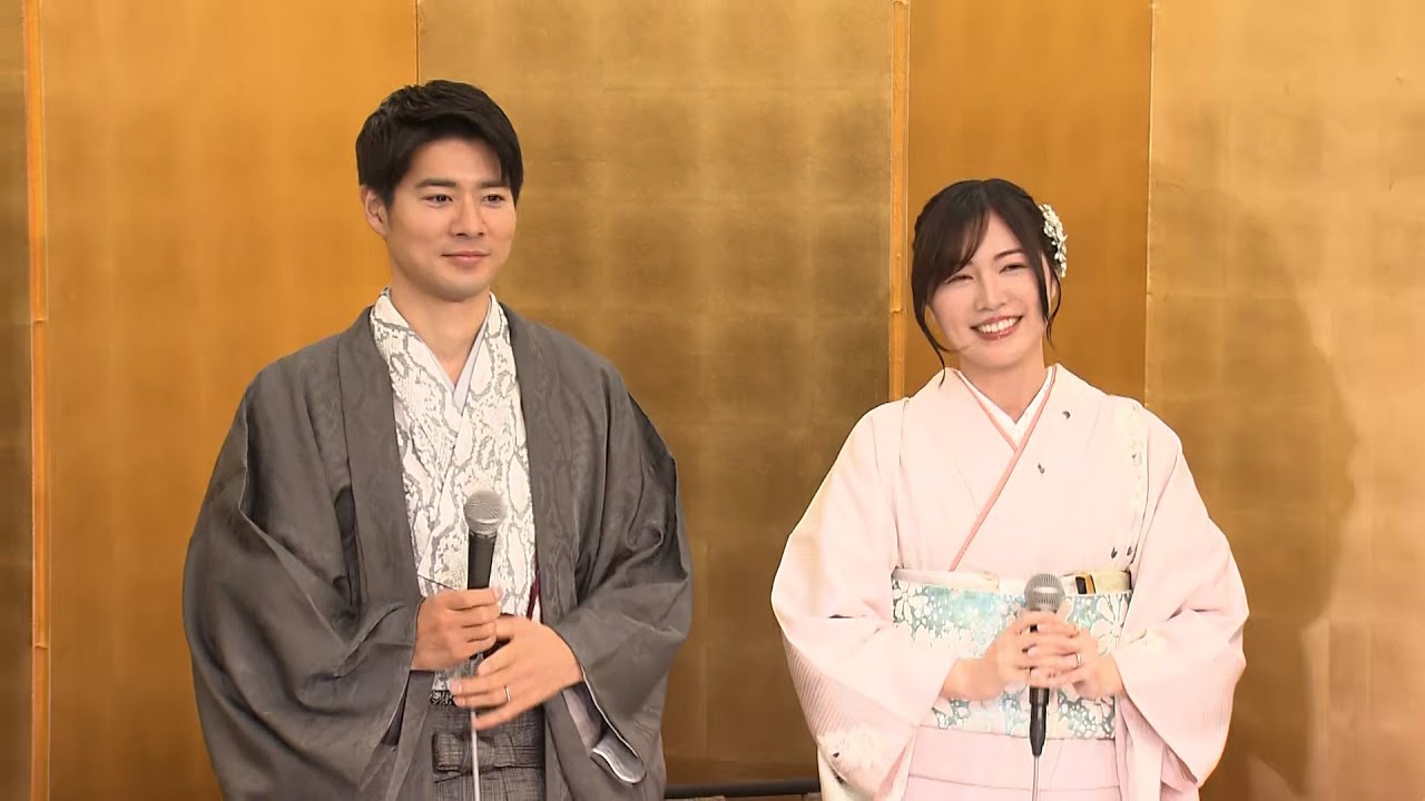 【ノーカット】元SKE48松井珠理奈&ボイメン辻本達規 結婚会見 「AKB48の20周年公演で言いたくて言いたくて『大声ダイヤモンド!』という感じだった」 告白に「それは違う」と言われた裏話も