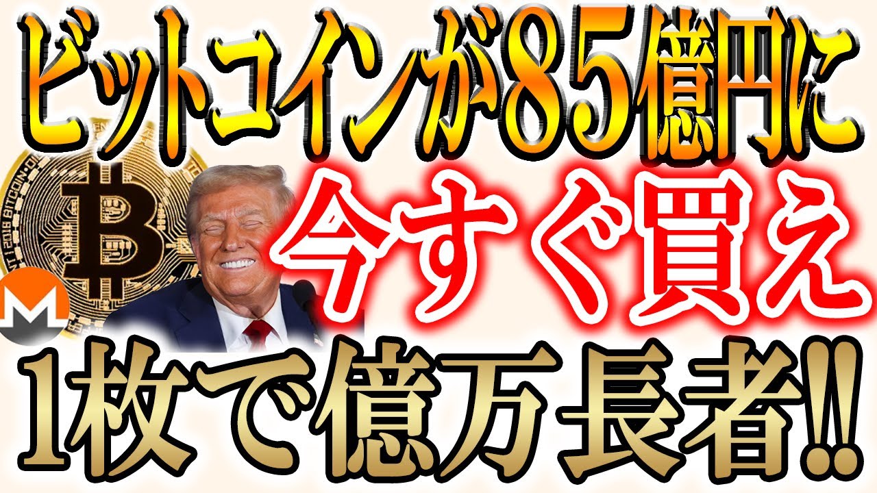 【ビットコイン1枚持っておくだけで余裕で億り人!!】今急騰してるトークンたちもご紹介!【NEAR/モネロ】