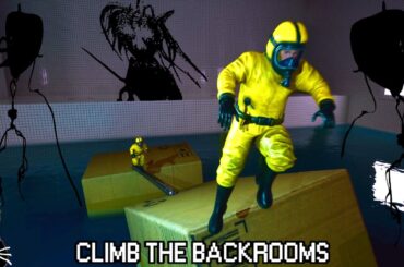【4人実況】人間が一度は見たことのある場所で「ひたすら死に続ける」高難易度ゲーム『 Climb The Backrooms 』