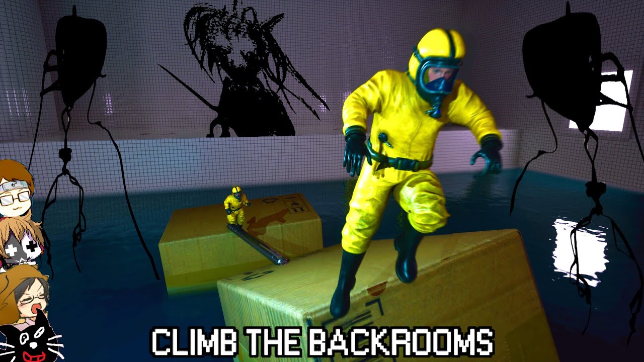 【4人実況】人間が一度は見たことのある場所で「ひたすら死に続ける」高難易度ゲーム『 Climb The Backrooms 』 【4人実況】人間が一度は見たことのある場所で「ひたすら死に続ける」高難易度ゲーム『 Climb The Backrooms 』