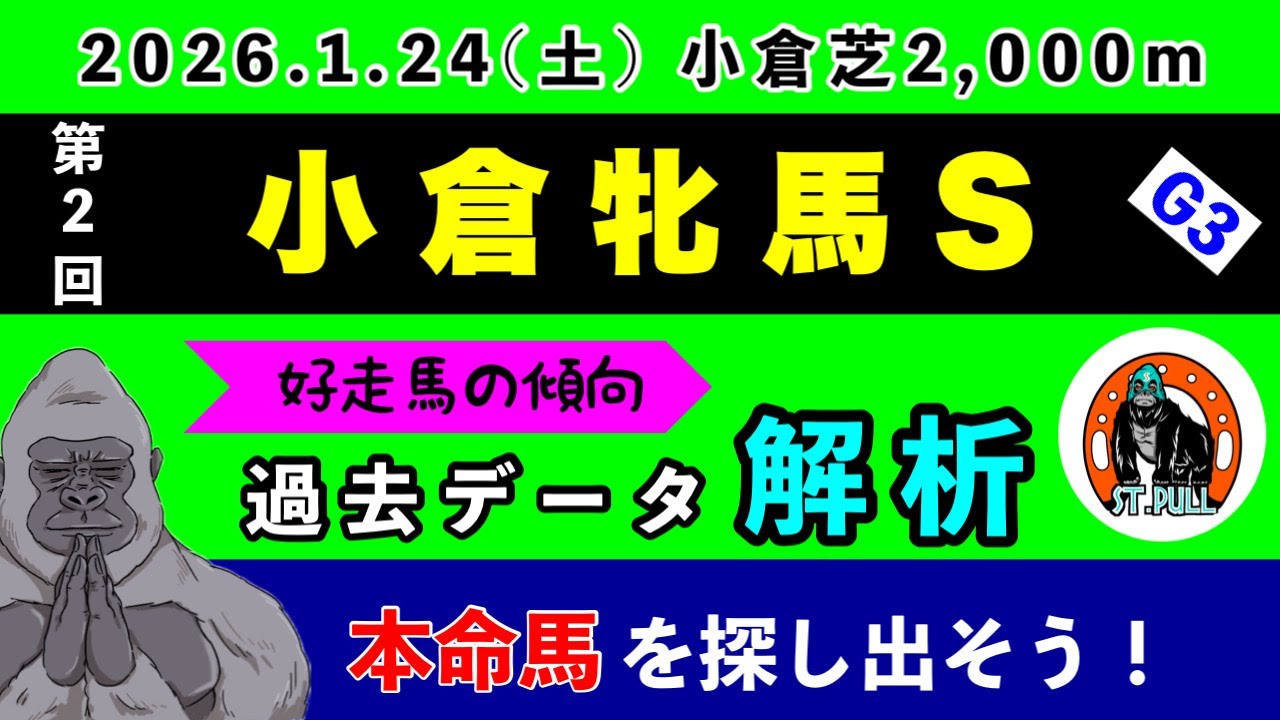 【小倉牝馬ステークス2026】過去データ9項目解析!!(競馬予想)