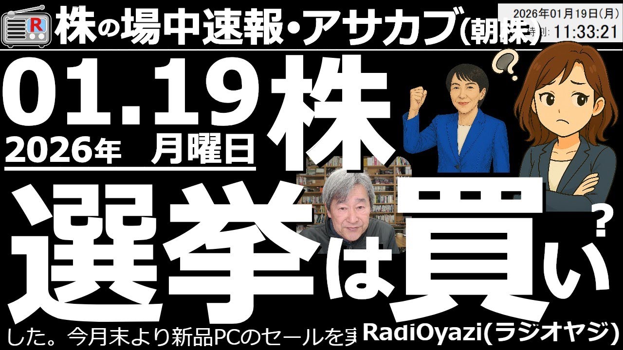 【朝株!(投資情報)】日経平均は調整して5MAを割り込んだ。解散総選挙前の今週、相場はいったん調整の動きになりやすい。25MAに接近する下落もありえるので要注意。利が乗っている銘柄は売りも検討したい。