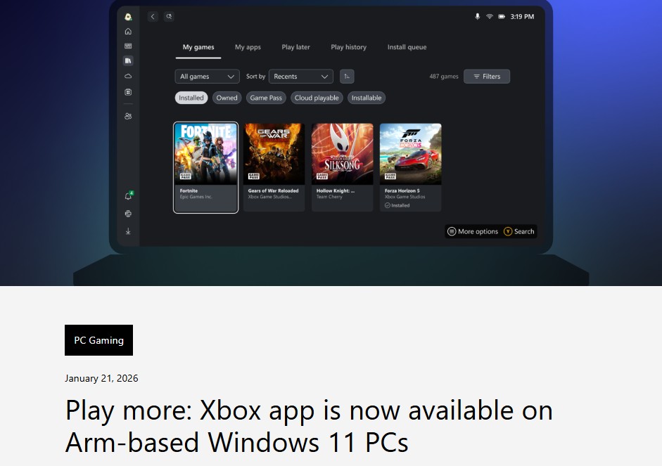 スナドラWindows 11でフォトナが動くぞ!Xboxアプリ提供開始、Game Passの85%が動作 – PC Watch スナドラWindows 11でフォトナが動くぞ!Xboxアプリ提供開始、Game Passの85%が動作 - PC Watch