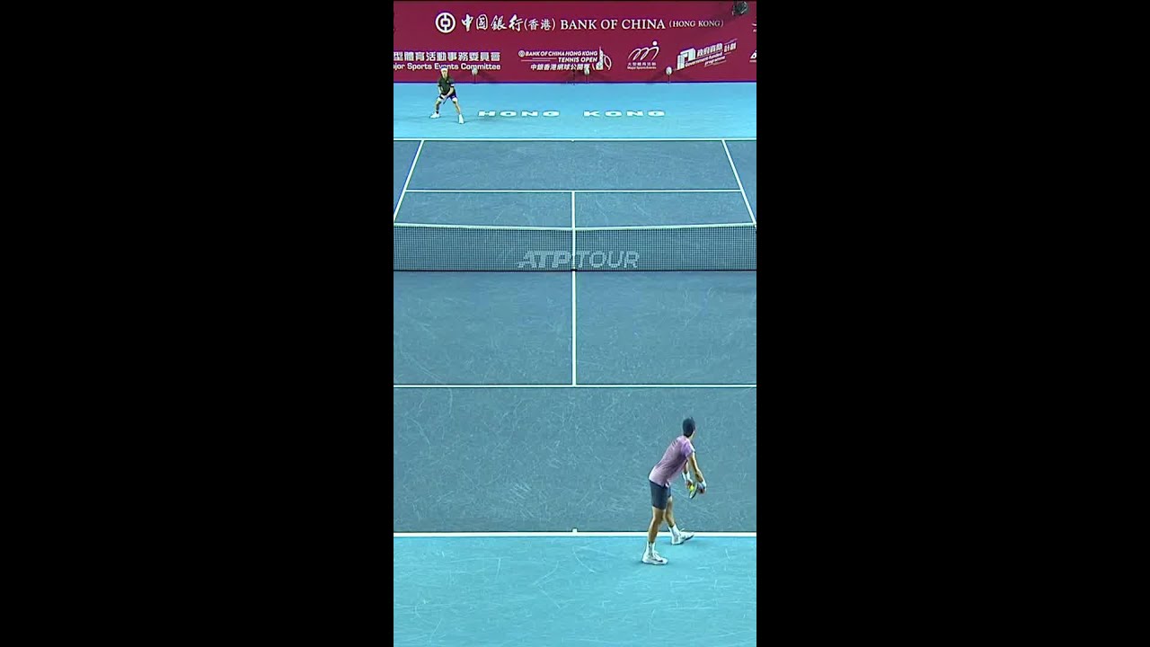 激しい打ち合いから完璧なタイミングでテンポを上げる/錦織圭 vs カレン・ハチャノフ