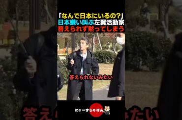【論破】"なぜ日本にいるのか"問われダンマリしてしまう反日左翼活動家【自民党/参政党/河合ゆうすけ】