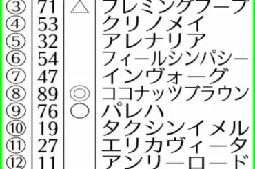 【小倉牝馬S】AI予想　ココナッツブラウン◎　13ポイント差の断然評価 - スポニチ Sponichi Annex ギャンブル