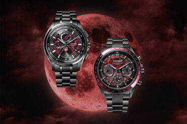 シチズン アテッサ、3月の皆既月食がテーマ“深い赤”2機種 - Impress Watch