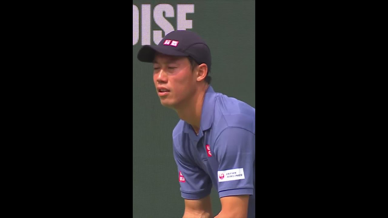【激しい打ち合い】最後はオープンコートにフォアを叩き込む!/錦織圭 vs J.ムナル