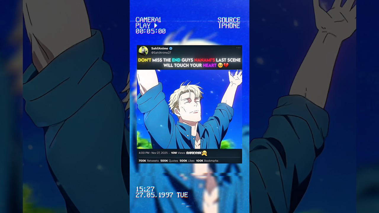 Nanami’s Final Words 💔 | Jujutsu Kaisen #nanami #jjk #yuji #animeshorts