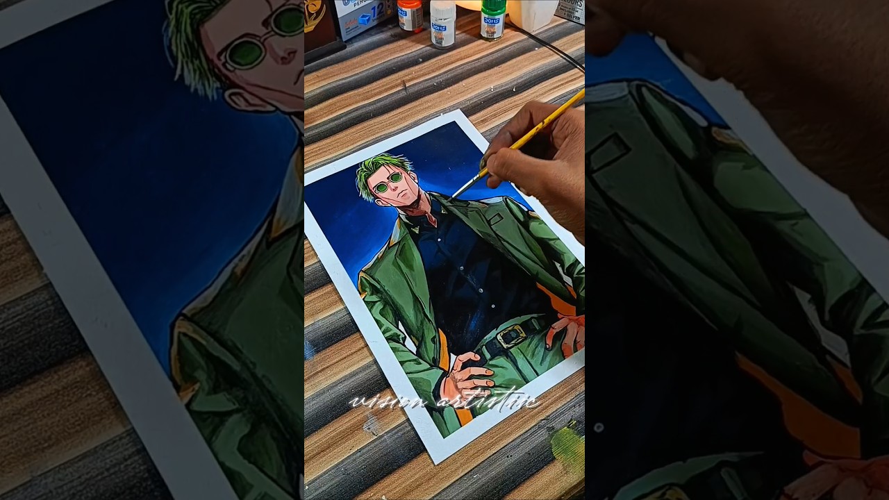 Nanami sir 🔮 ki drawing‼️ vision artistiic ✨ #millionviews #anime #nanami