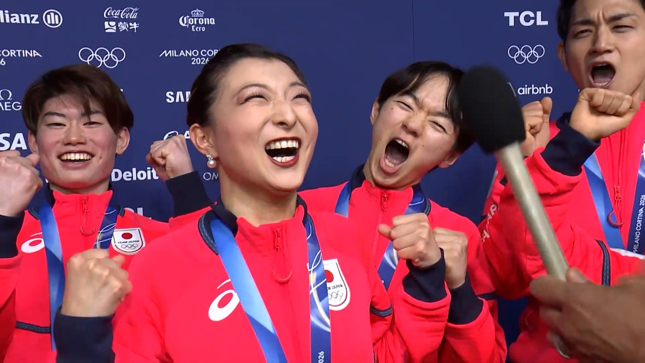 【2大会連続銀メダル】フィギュアスケート団体 インタビュー |ミラノ・コルティナオリンピック