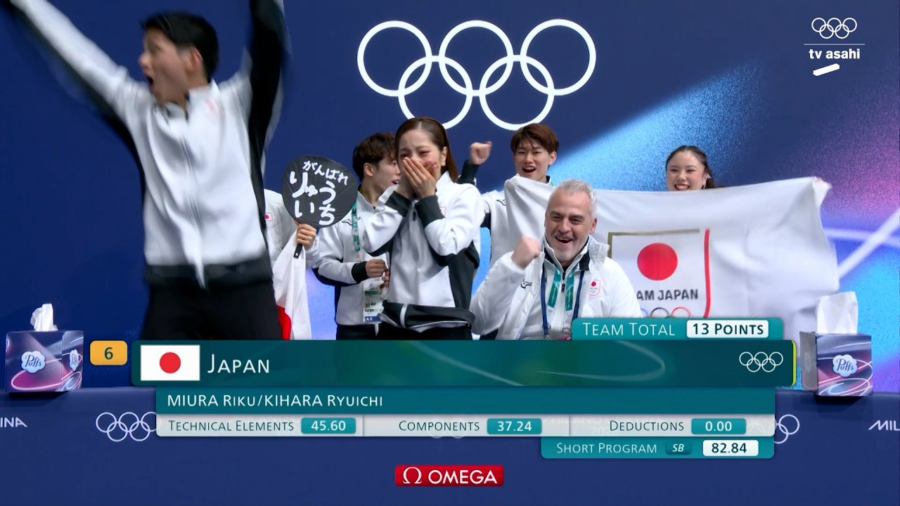 日本代表は2位発進!フィギュアスケート団体 ハイライト|ミラノ・コルティナオリンピック