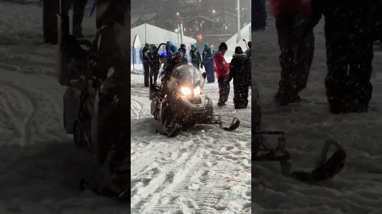 【オリンピック舞台裏】競技終了後は圧雪車がメンテナンス!「雪上のはたらく車」が夜遅くまで頑張ってます!#ミラノコルティナ2026 #オリンピック